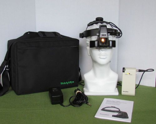 Welch allyn binocular indirect ophthalmoscope bio with portable battery 12500 for sale