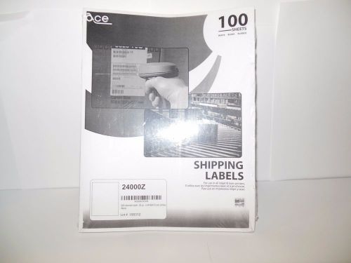 100 White Full Page USPS/Ebay/Paypal laser shipping Labels. Cut in half for 200!