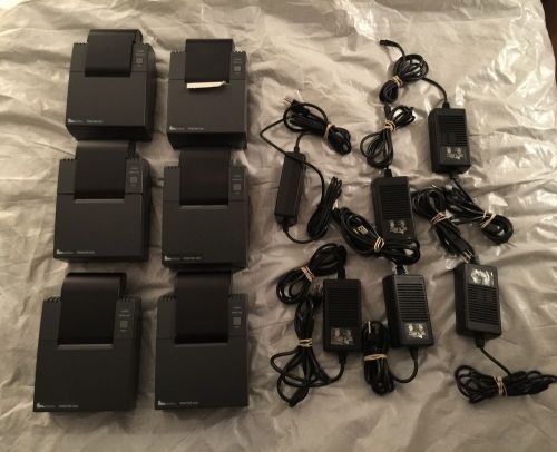 Lot of Six VERIFONE PRINTER 900&#039;s and Power Adapters