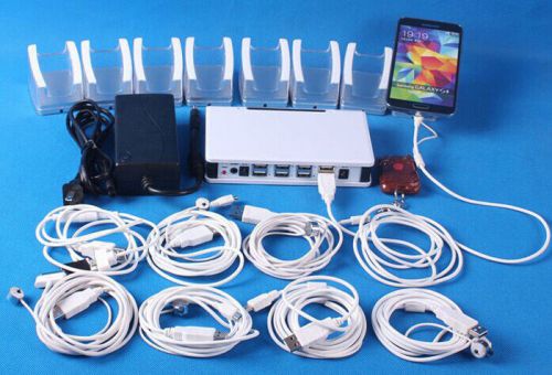 8Ports Cell Mobile Phone Security Display Alarm System for iPhone Anti-theft
