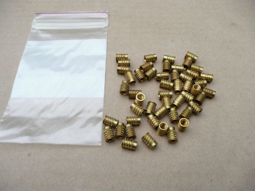 Groov-pin brand, brass threaded inserts, 10-32, 50 pcs. for sale