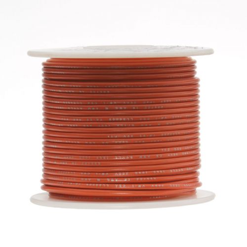 28 AWG Gauge Stranded Hook Up Wire Orange 250 ft 0.0126&#034; UL1007 300 Volts