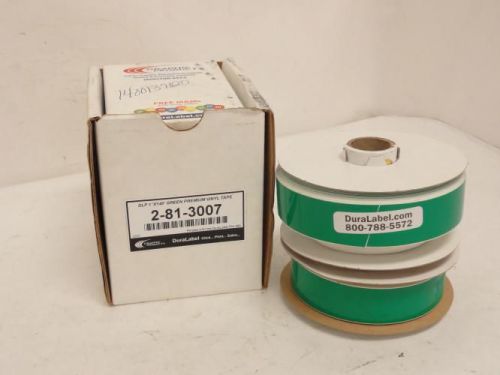 156298 New In Box, Graphic Products 2-81-3007 BOX-2, Vinyl Tape, Green, Size: 1&#034;