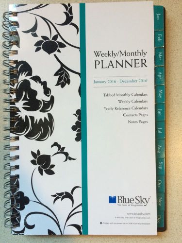 Blue Sky Monthly Weekly Planner 2016