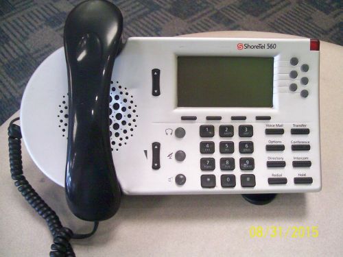 Shoretel 560 s6 ip phone voip telephone w/ handset  and stand for sale