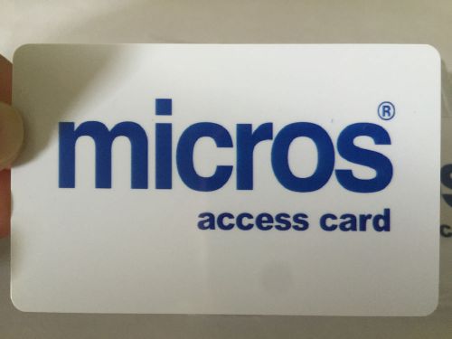 Micros magnetic swipe employee access card new free shipping (10 cards) for sale