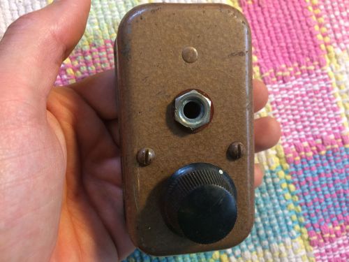 Vintage hammertone copper project box with volume control and 1/4 headphone jack for sale