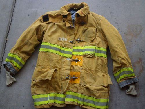 42x35 - Globe Men Firefighter Jacket Turnout Bunker Fire Gear #15 Halloween