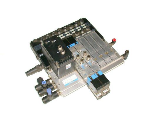 Festo 10 solenoid valve manifold assembly model iifg-02-1/8-10-bu for sale