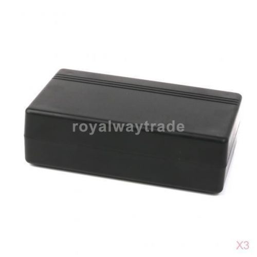 3x DIY Plastics Power Supply Shell Sensor Enclosure Box Case Black