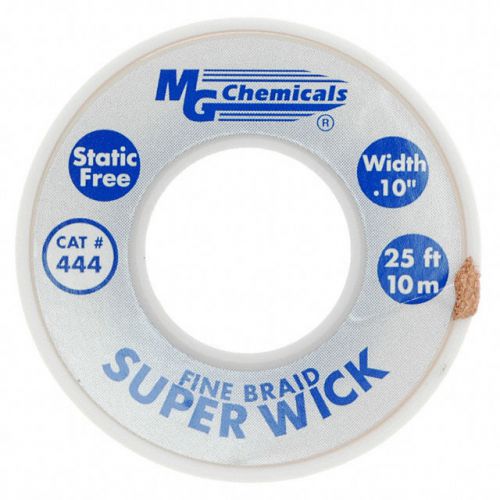 Mg chemicals 444 blue fine braid super wick 25 ft. length for sale