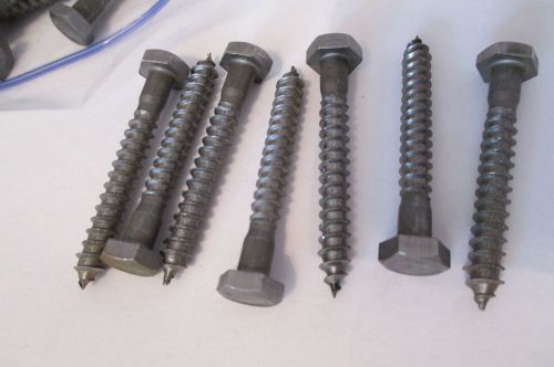 (30) NEW Hex Lag Screw 1/2&#034; by 2&#034; Steel Furniture Co. Overstock FREE SHIPPING