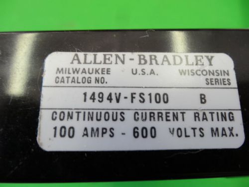 Allen Bradley 100A Trailer Fuse Block Kit 1494V-FS100