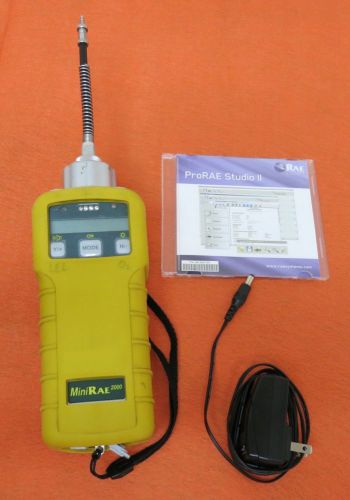 RAE MiniRAE-2000 VOC Gas Monitor Handheld PGM-7600 PGM7600 w/ Power Adapter *V6