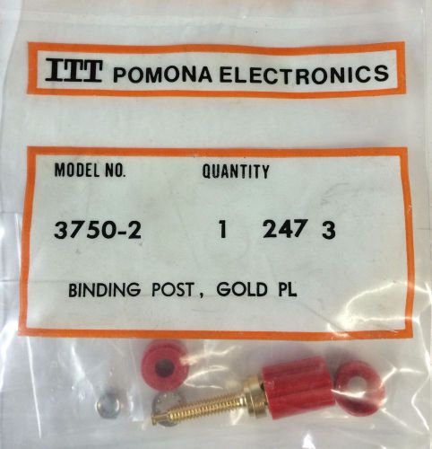 NIB Pomona 3750-2 Binding Post, Gold Pl.