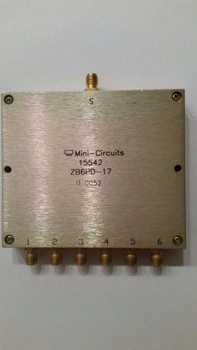 Power Splitter/Combiner : 6 Way 0° SMA-Female ZB6PD-17 Mini-Circuits