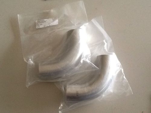 Pair of 2&#034;, 0.083&#034; thick long radius butt weld 90° elbow 304 stainless steel for sale
