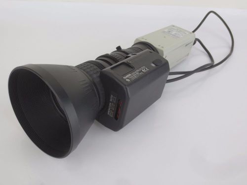 Sony dxc-390 exwave 3ccd video camera w/ fujinon t16x5.5da-d58 c mount lens for sale