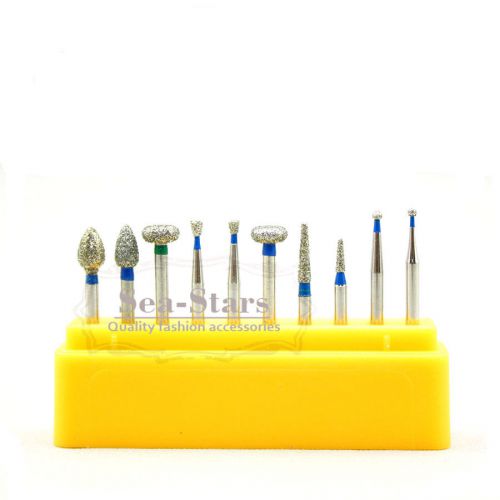 New 10 pcs  fg1.6 dental diamond burs set for molar restoring dentist product for sale