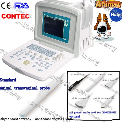 Digital Veterinary Ultrasound scanner Portable VET machine,6.5 MHz transvaginal
