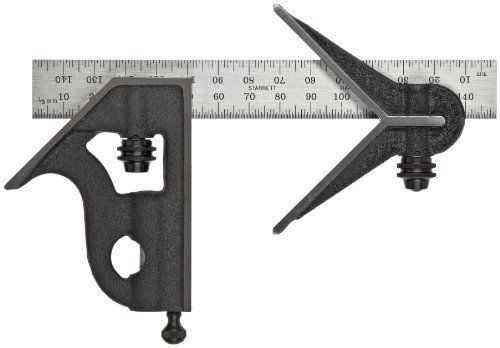Starrett 11mhc-150 cast iron square and center heads w/ regular blade for sale