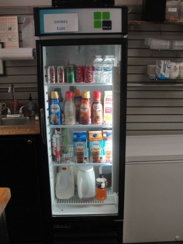 Refridgerator with glass front