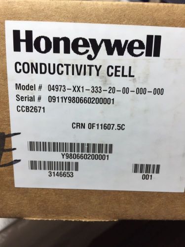 New HONEYWELL 04973-XX1-333-20-00-000-000 CONDUCTIVITY CELL