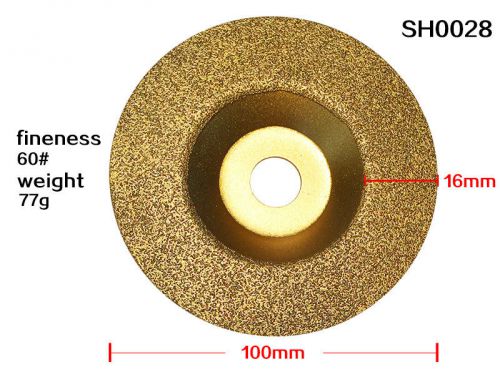 4&#034; Golden Pro Diamond Brazed Grinding Disc Wheel for Angle Grinder 60# Coarse