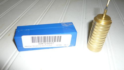American Educational Brass Hooked Weight Set with Hanger Metric