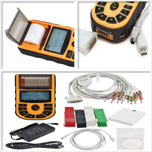 TOP! CONTEC ECG machine Electrocardiograph + PC based Software ECG80A Hand-held