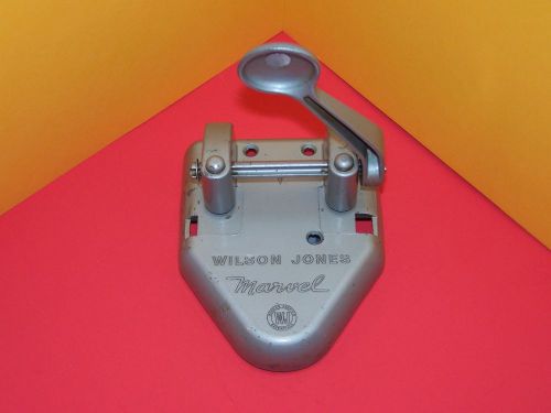 VINTAGE CAST STEEL Marvel 2 Hole Punch Wilson Jones Paper Punch Office