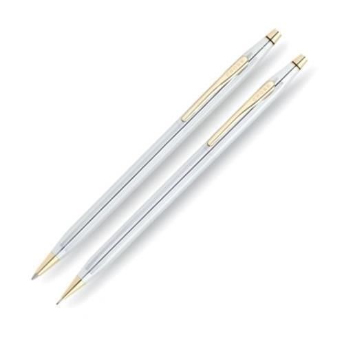 NEW Cross Classic Century, Medalist Ballpoint Pen &amp; Pencil Set, Polished Chrome
