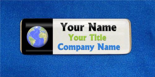 Earth Custom Personalized Name Tag Badge ID Planet World Sales International