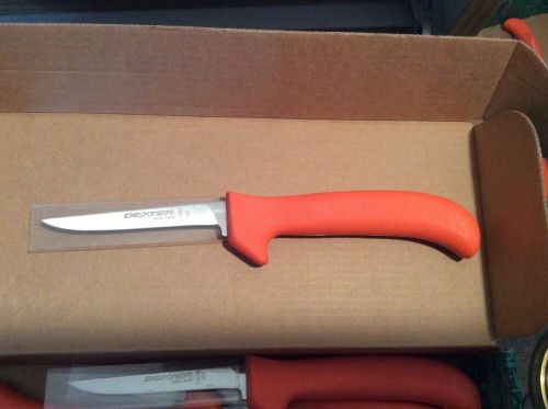 Dexter Russell Sani-Safe Knife, SKU11533, 3 3/4&#034; 3 deg drop point knife, Orange