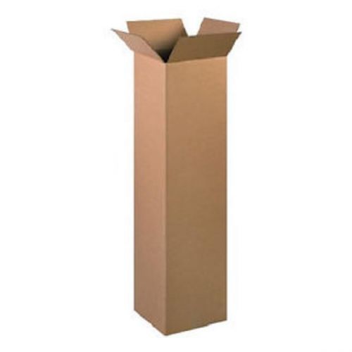 Corrugated cardboard tall shipping storage boxes 14&#034; x 14&#034; x 48&#034; (bundle of 10) for sale