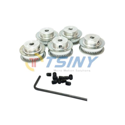 5pcs 40 teeth bore 5mm 8mm aluminum alloy 2gt timing pulley for robot parts for sale