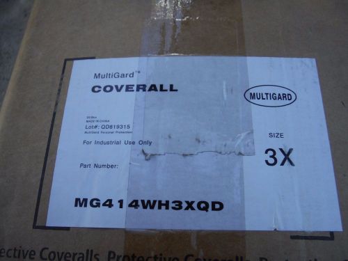 Multiguard  disposable chemical protective coverall  mg414wh3qd 25/case for sale