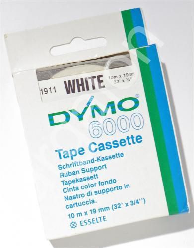 Dymo 6000 tape cassette 3/4&#034; white 61911 new for sale