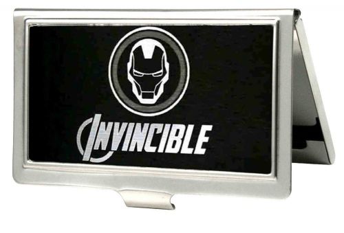 Iron Man Marvel Comics Superhero Invincible Logo Small Business Card Holder SALE