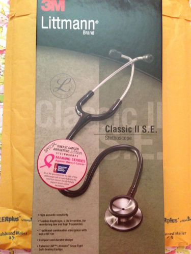 3M LITTMANN CLASSIC II SE Breast Cancer Awareness Pink - NIB
