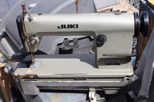 JUKI DDL-555 Single Needle Lockstitch industrial sewing machine head and oil pan