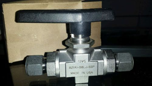 Parker cpi 8z-b8lj-ssp two way b-series ball valve 1/2 ss for sale