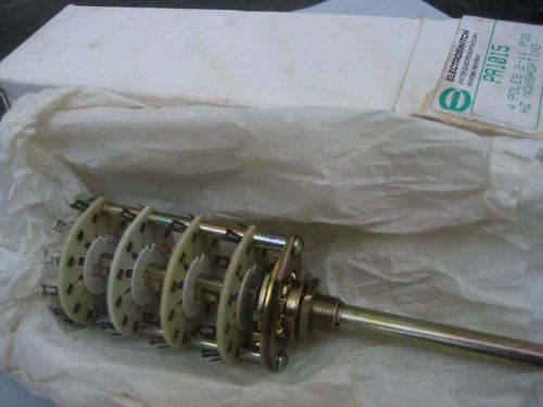 Electroswitch pa1015 4 poles 2-11 position, hz, non-shorting rotary switch, new for sale