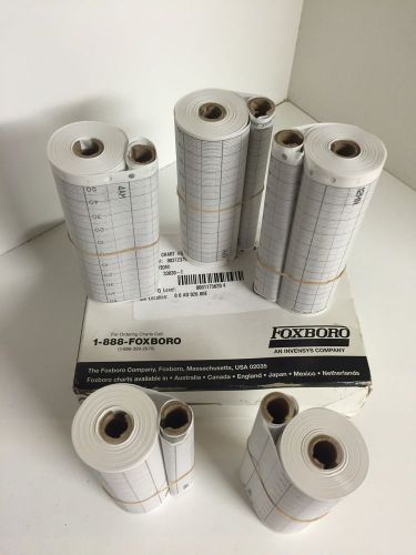 NEW  5 ROLLS FOXBORO 33030-T 100 MM ROLL CHART PAPER