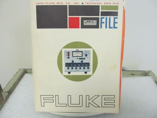 John Fluke Mfg. Co. Technical Data File Catalog....1964