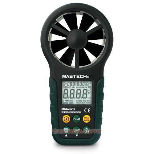 Digital anemometer wind speed meter thermometer+usb port +cfm high-performance for sale