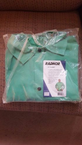 Brand new radnor green fire retardant cotton welding jackets (2xl only) for sale