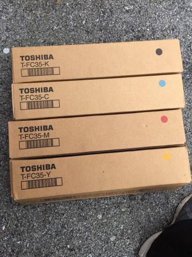 Toshiba T-FC35 SET OF 4  BLACK BLUE YELLOW MAGENTA  NEW Make Me An Offer