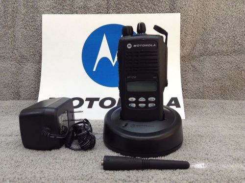 Motorola HT1250 VHF radio limited keypad, new battery, ant. &amp; charger. 128 ch.