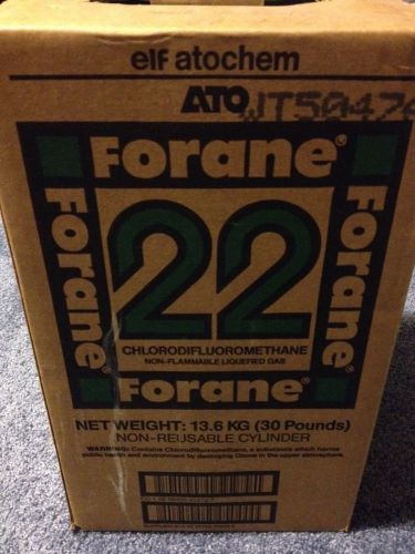 Forane 22 atochem refrigerant - 21-22 lbs gross - a/c nos freon r-22 for sale